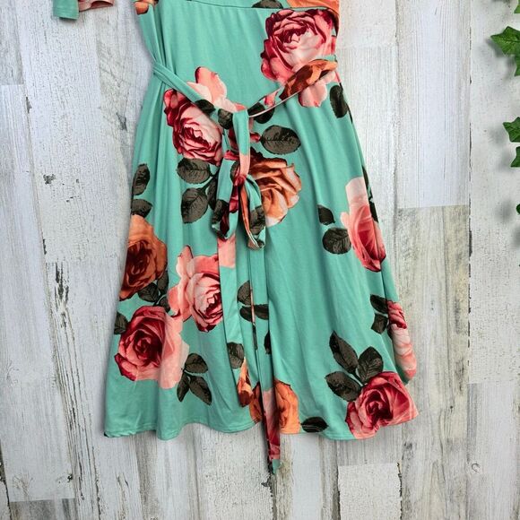 Paisley Raye rósese Wrap Dress size 1X - Picture 4 of 12